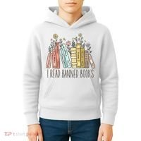 I Read Banned Books Kids Hoodie thumb 4