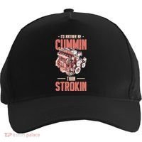 I'd Rather Be Cummin Than Strokin Five-Panel Snapback Cap thumb 0