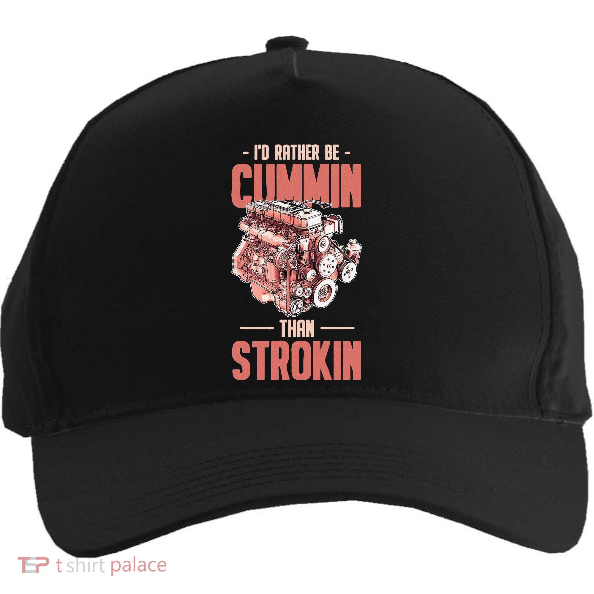 I'd Rather Be Cummin Than Strokin Five-Panel Snapback Cap