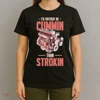 I'd Rather Be Cummin Than Strokin T-Shirt thumb 4