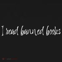 I Read Banned Books Funny Gift Button thumb 1