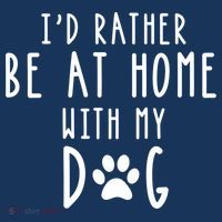 I'd Rather Be At Home With My Dog Hoodie Mom & Dog Parent Women's Tank Top thumb 5