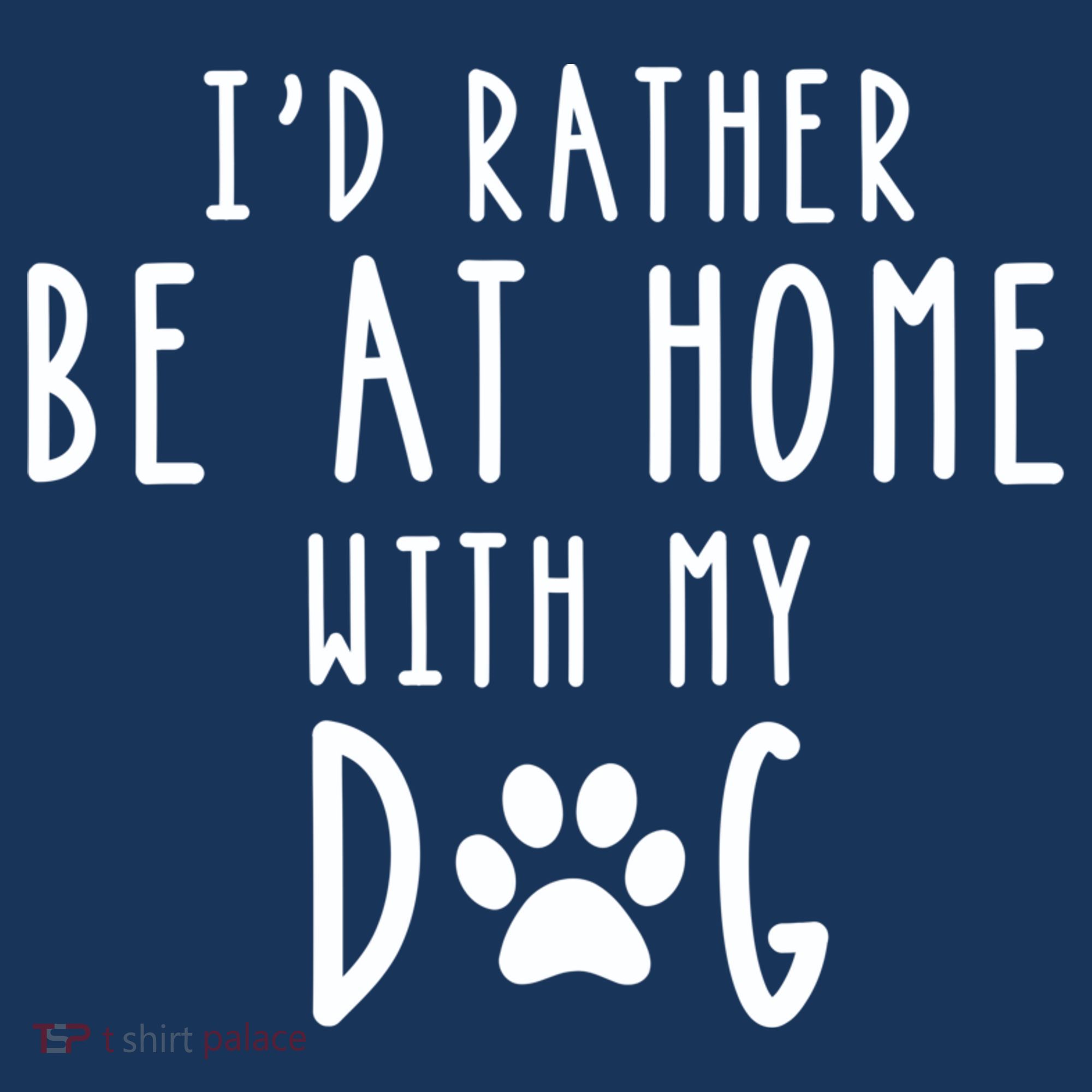 I'd Rather Be At Home With My Dog Hoodie Mom & Dog Parent Women's Tank Top
