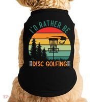 I'd Rather Be Disc Golfing Discs Funny Disc Golfer Doggie Tank thumb 0