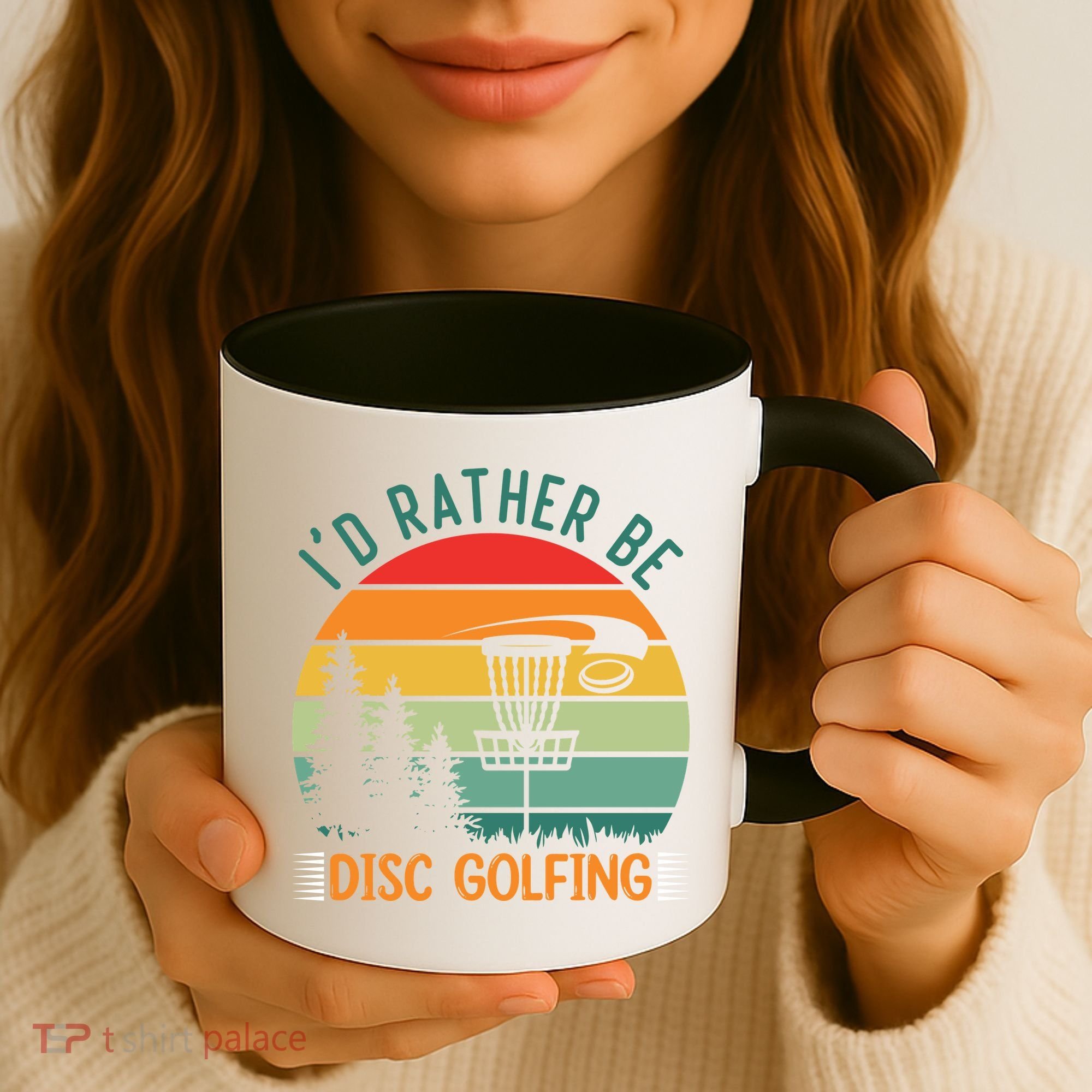 I'd Rather Be Disc Golfing Discs Funny Disc Golfer Coffee Mug