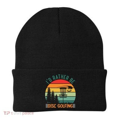 I'd Rather Be Disc Golfing Discs Funny Disc Golfer Beanie