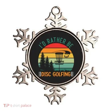 I'd Rather Be Disc Golfing Discs Funny Disc Golfer Ornament