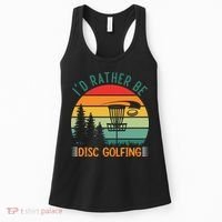I'd Rather Be Disc Golfing Discs Funny Disc Golfer Women's Tank Top thumb 0
