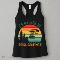 I'd Rather Be Disc Golfing Discs Funny Disc Golfer Women's Tank Top thumb 3