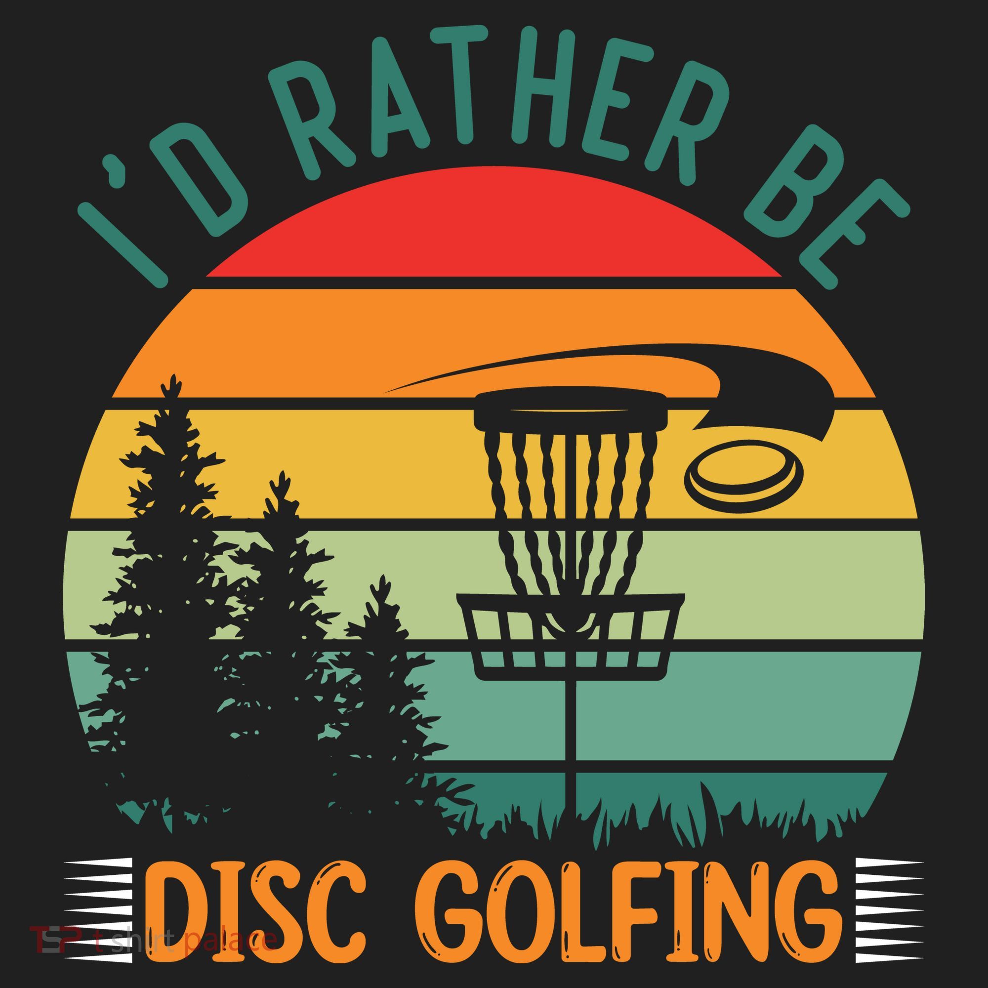 I'd Rather Be Disc Golfing Discs Funny Disc Golfer Hat