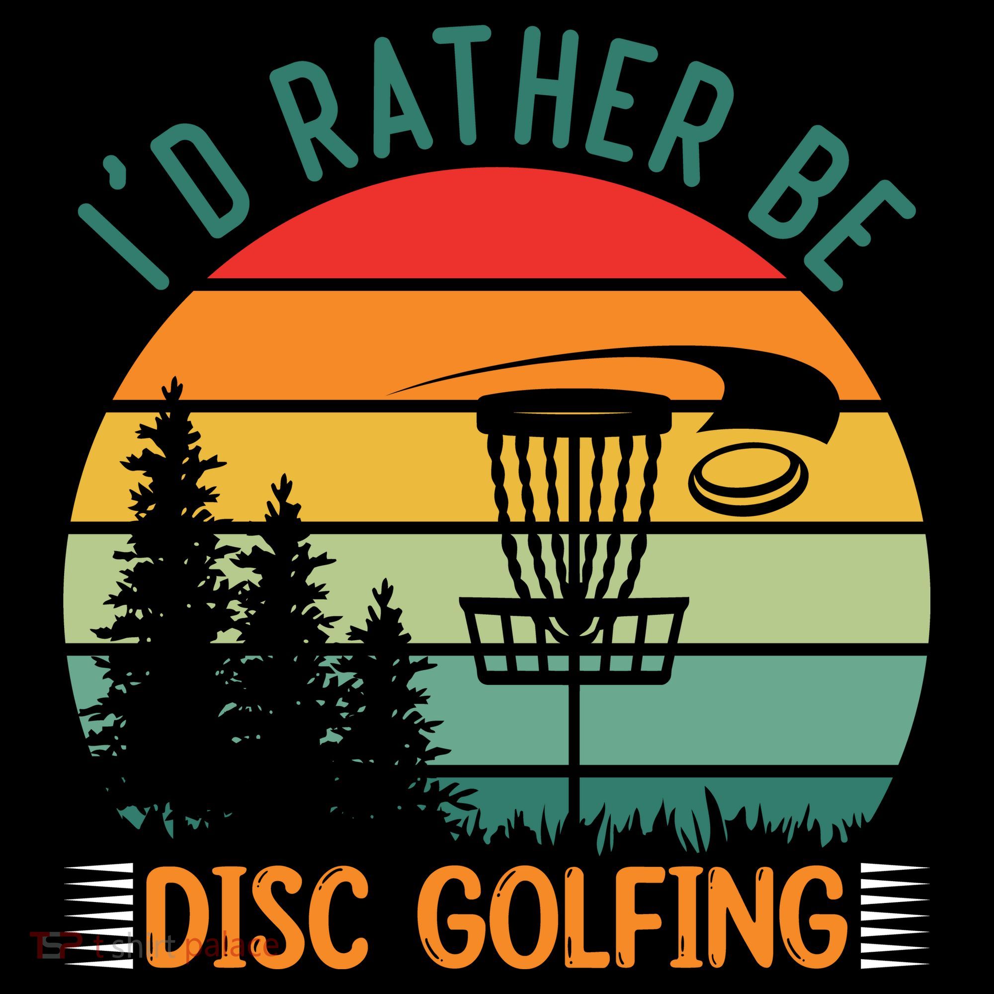 I'd Rather Be Disc Golfing Discs Funny Disc Golfer Women's Long Sleeve Shirt