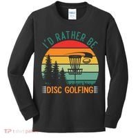 I'd Rather Be Disc Golfing Discs Funny Disc Golfer Kids Long Sleeve Shirt thumb 0