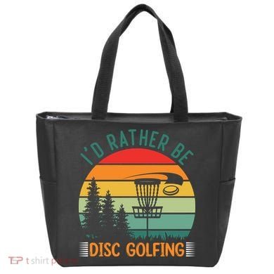 I'd Rather Be Disc Golfing Discs Funny Disc Golfer Tote Bag