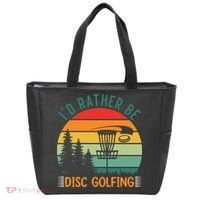 I'd Rather Be Disc Golfing Discs Funny Disc Golfer Tote Bag thumb 0