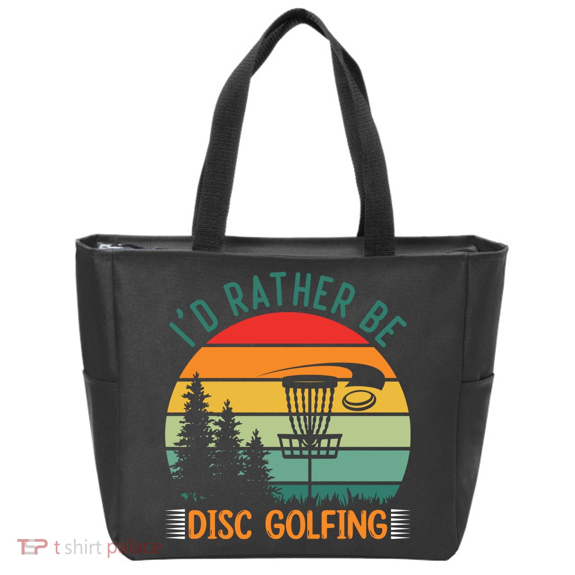 I'd Rather Be Disc Golfing Discs Funny Disc Golfer Tote Bag