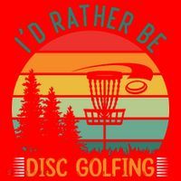 I'd Rather Be Disc Golfing Discs Funny Disc Golfer Santa Hat thumb 1