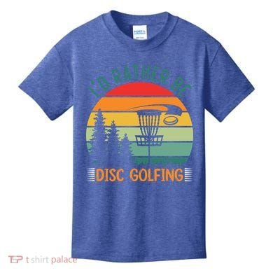 I'd Rather Be Disc Golfing Discs Funny Disc Golfer Kids T-Shirt