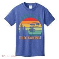 I'd Rather Be Disc Golfing Discs Funny Disc Golfer Kids T-Shirt thumb 0