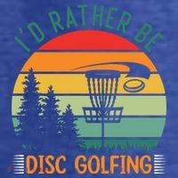 I'd Rather Be Disc Golfing Discs Funny Disc Golfer Kids T-Shirt thumb 4