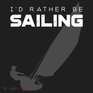 I'd Rather Be Sailing Vintage Sailing 11oz C Handle Ceramic Mug