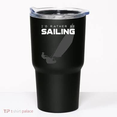 I'd Rather Be Sailing Vintage Sailing Tumbler