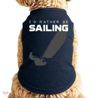 I'd Rather Be Sailing Vintage Sailing Doggie Tank