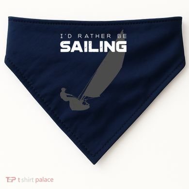 I'd Rather Be Sailing Vintage Sailing USA-Made Doggie Bandana