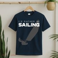 I'd Rather Be Sailing Vintage Sailing T-Shirt thumb 2