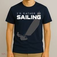 I'd Rather Be Sailing Vintage Sailing T-Shirt thumb 3