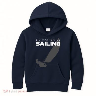 I'd Rather Be Sailing Vintage Sailing Kids Hoodie