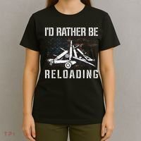 ID Rather Be Reloading Shooter Guns Ammo T-Shirt thumb 4
