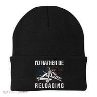 ID Rather Be Reloading Shooter Guns Ammo Beanie thumb 0