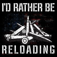 ID Rather Be Reloading Shooter Guns Ammo Women's Hoodie thumb 2