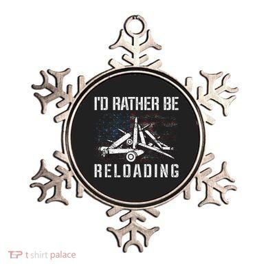 ID Rather Be Reloading Shooter Guns Ammo Ornament