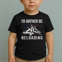 ID Rather Be Reloading Shooter Guns Ammo Toddler T-Shirt thumb 2