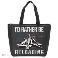 ID Rather Be Reloading Shooter Guns Ammo Tote Bag thumb 0