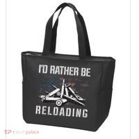 ID Rather Be Reloading Shooter Guns Ammo Tote Bag thumb 3
