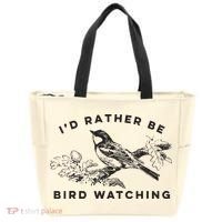 Id Rather Be Bird Watching Birding Nerd Gift Watcher Tote Bag thumb 0