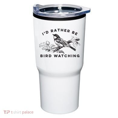 Id Rather Be Bird Watching Birding Nerd Gift Watcher Tumbler