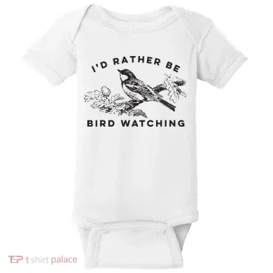 Id Rather Be Bird Watching Birding Nerd Gift Watcher Baby Bodysuit
