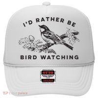 Id Rather Be Bird Watching Birding Nerd Gift Watcher Hat thumb 0