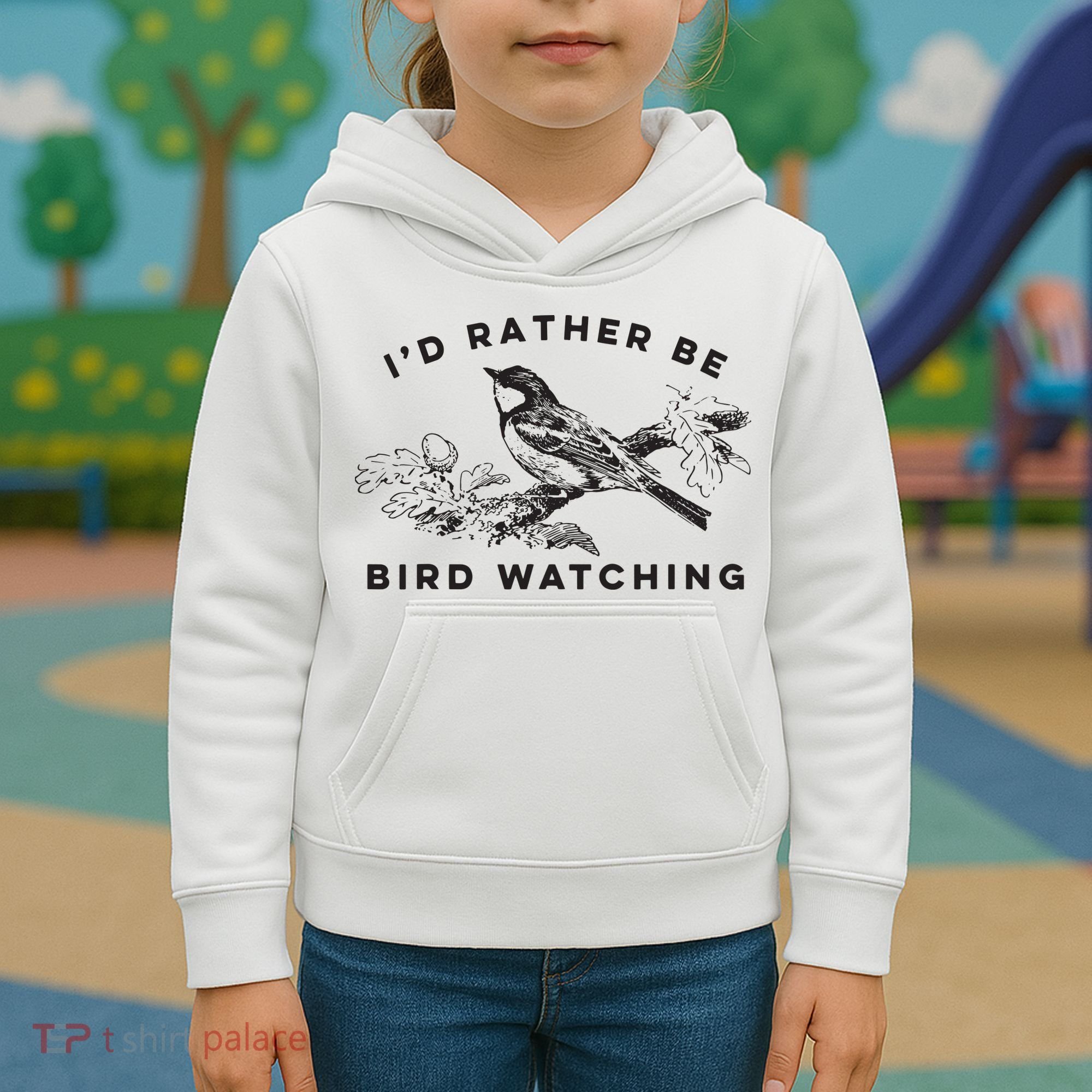 Id Rather Be Bird Watching Birding Nerd Gift Watcher Kids Hoodie