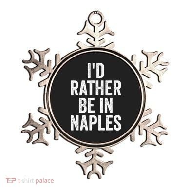 I’d Rather Be In Naples Florida Beach Ocean Vacation Ornament