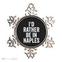 I’d Rather Be In Naples Florida Beach Ocean Vacation Ornament thumb 0
