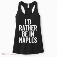 I’d Rather Be In Naples Florida Beach Ocean Vacation Women's Tank Top thumb 0