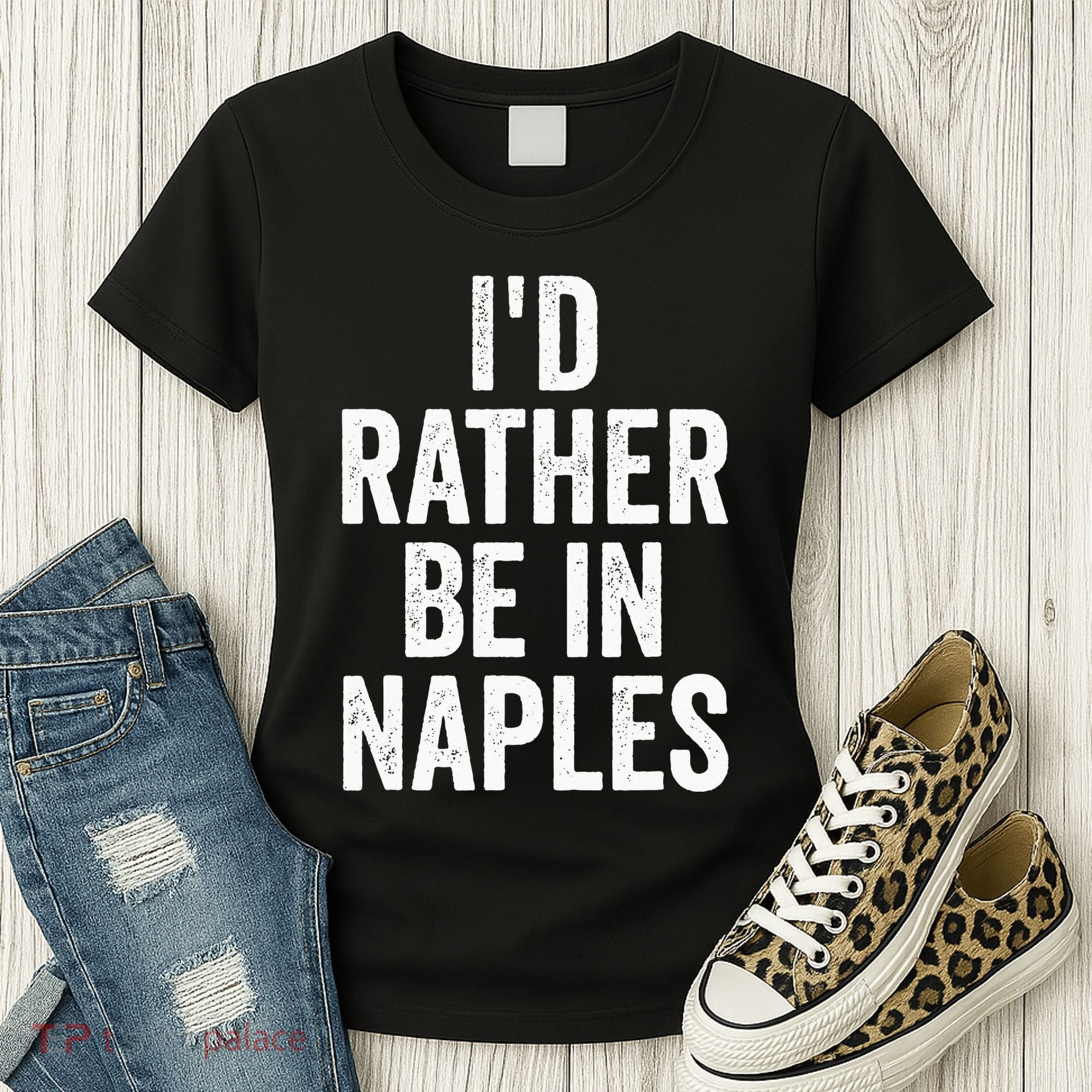 I’d Rather Be In Naples Florida Beach Ocean Vacation Women's T-Shirt
