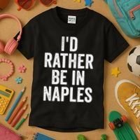I’d Rather Be In Naples Florida Beach Ocean Vacation Kids T-Shirt thumb 3