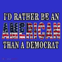 Id Rather Be An American Than A Democrat USA American Flag Kids Plaid Pajama Set thumb 2