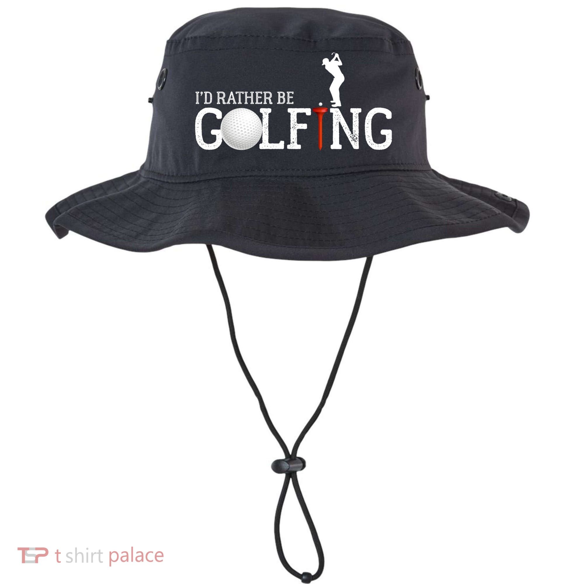 I’d Rather Be Golfing Golf Quotes Sayings Gift Bucket Hat