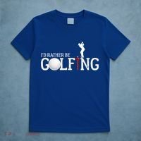 I’d Rather Be Golfing Golf Quotes Sayings Gift T-Shirt thumb 5